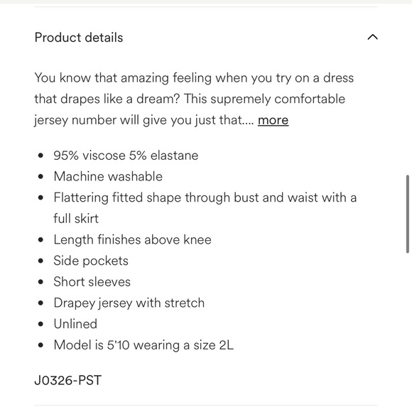 BODEN Amelie Jersey Dress SOLD OUT PATTERN Size 12P Excellent condition - Picture 15 of 16